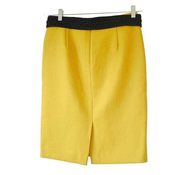 J.Crew No. 2 Mustard Wool Pencil Skirt | Fall Prep Chic Office Capsule Classic - Picture 5 of 13